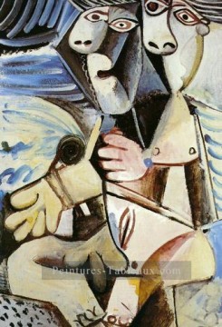 cubisme Tableau Peinture - Etreinte II 1971 cubisme Pablo Picasso